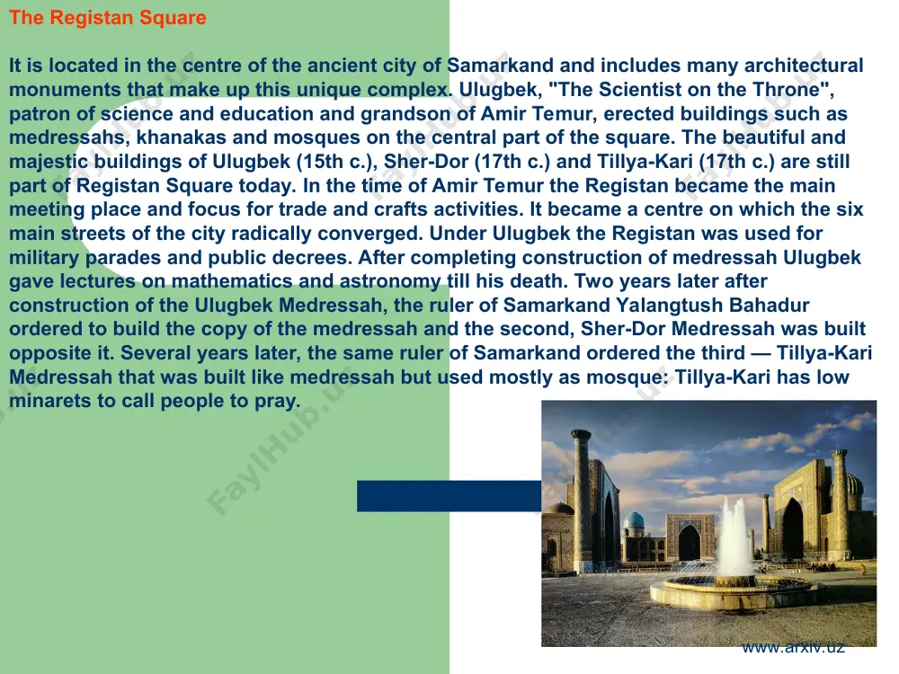 historical places of uzbekistan - Page 5
