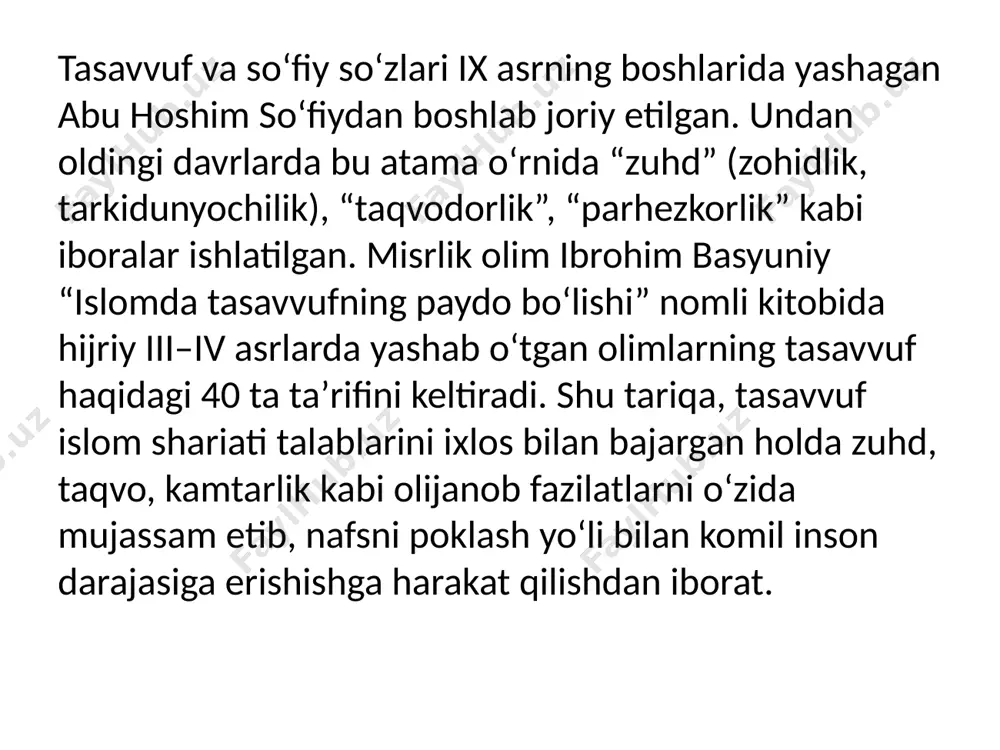 tasavvuf tushunchasi va uning mohiyati - Page 5
