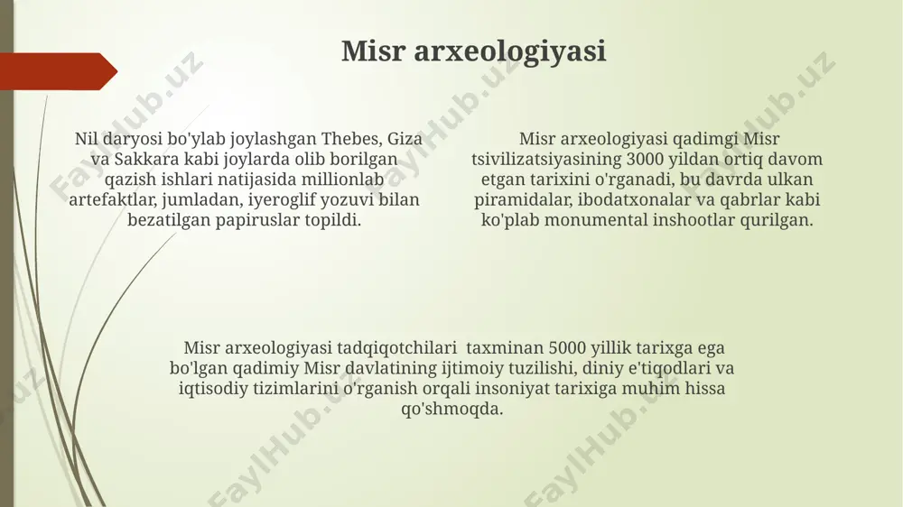 ishlab chiqarish texnologiyalari haqida muhim ma'lumotlarni beradi. arxeometriya, qadimgi ob'ektlarni, masalan, 5000 yillik mesopotamiya loy taxtalarini yoki misr piramidalaridagi tosh bloklarini, kimyoviy va fizik usullar yordamida tahlil qilishga ixtisoslashgandir. arxeometriya usullari, jumladan radiokarbon analiz va izotopik tahlil, dunyo bo'ylab, xususan buyuk britaniya va amerika qo'shma shtatlari universitetlarida keng qo'llaniladi. klassik arxeologiya klassik arxeologiya, asosan, 19-asrning ikkinchi yarmidan 20-asrning boshlariga qadar yevropa va yaqin sharqdagi qadimgi tsivilizatsiyalarni o'rganishga qaratilgan bo'lib,pompeya kabi joylarda keng ko'lamli qazish ishlarini olib borgan. ushbu maktab arxeologik kontekstni aniqlashda qiymatlar va xronologiya kabi muhim jihatlarga e'tibor bergan holda, taxminan 5000 dan ortiq artefaktlarni muzey eksponatlari sifatida namoyish etgan. klassik arxeologiya, afinada va rimda joylashgan qadimgi shaharlarning me'moriy qoldiqlari va haykallarini o'rganish orqali, yunoniston va italiya tarixiga oid muhim ma'lumotlarni ochib berdi. janubiy amerika arxeologiyasi nazka madaniyati (miloddan avvalgi 100-800-yillar) peru'ning janubiy qirg'oqlarida joylashgan bo'lib, ulkan geogliflari bilan mashhur, ularning maydoni 100 gektardan oshadi. janubiy amerikada, taxminan 10 …