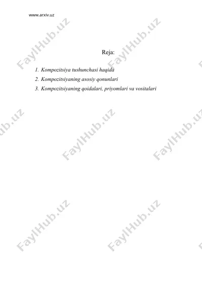 rangtasvirda kompozitsiya — DOC