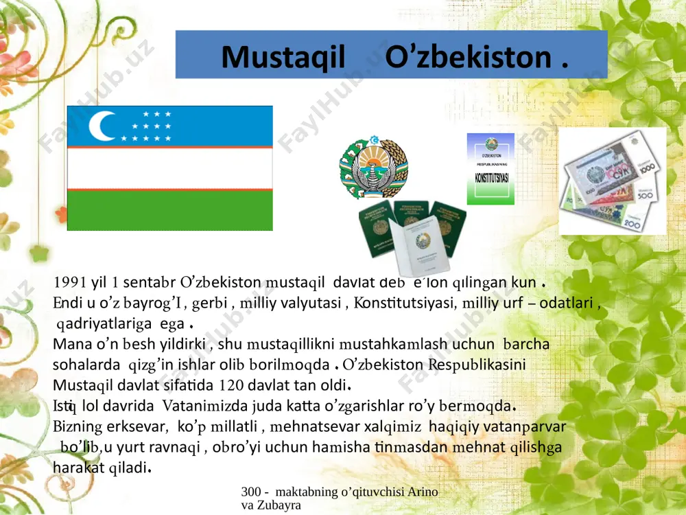 ibida joylashtiring. oy, sutka, hafta, yil. quyidagilar qaysi o’lchov birligiga tegishli? 1soat = 60 minut 1asr = 100 yil 1yil = 12 oy 1minut = 60 sekund 1sutka = 24 soat 1yil =365 sutka yoki 366 sutka 1- kartochkaning kaliti: 2- kartochka 1 asr = 60 sekund; 1 oy = 24 soat; 1 yil = 60 minut; 1 soat = 30 (31, 28/29) sutka; 1 minut = 100 yil; 1 sutka = 12 oy. 1 asr = 100 yil; 1 oy =30 (31, 28/29) sutka; 1 yil = 12 oy; 1 soat = 60 minut; 1 minut =60 sekund; 1 sutka = 24 soat. 2- kartochkaning kaliti: 48 soat; 96 soat. sutkada ifodalang: 2 sutka; 120 minut. soatda ifodalang: 3 yil; 8 yilu 4 oy. oyda ifodalang: 60 oy; 84 oy. yilda ifodalang: 5 minut; 16 minut. sekundda ifodalang: 600 sekund; 5 soat. minutda ifodalang: “zehn matni” usuli bu usul …