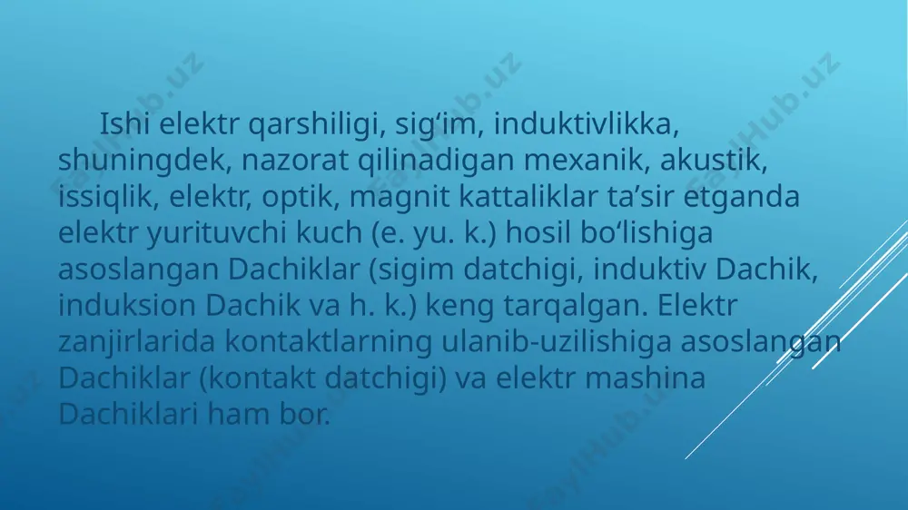 datchiklar va ularning tavsiflari - Page 4