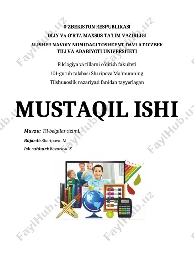 til-belgilar tizimi — DOCX