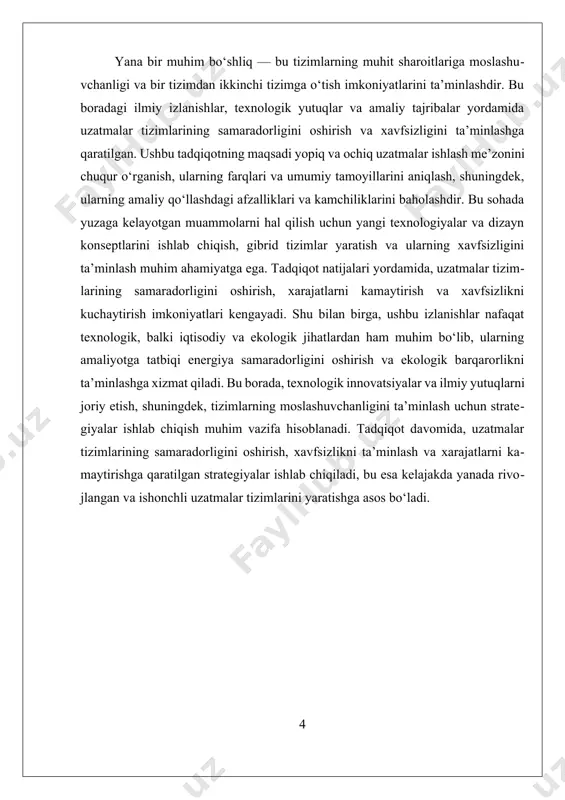 uzatish liniyalari bu toifadandir. bu tizimlar odatda arzonroq qurilish xarajatlariga ega bo‘lib, texnik xizmat ko‘rsatish va ta'mirlash uchun qulayliklar yaratadi. biroq, tashqi muhit bilan to‘g‘ridan-to‘g‘ri aloqa qilish ularni tashqi aralashuvlar, shovqin, yoki tashqi ta'sirlarga qarshi himoyasiz qiladi. bu esa, ayniqsa, signalning sifati va xavfsizlik uchun muammo tug‘dirishi mumkin. masalan, atmosfera shovqini, elektromagnit aralashuvlar yoki fiziki ta'sirlar ochiq uzatmalar uchun xavf tug‘diradi. yopiq va ochiq uzatmalar ishlash me'zoni o‘rtasidagi farqlarni chuqurroq anglash uchun, ularning ishlash prinsiplari, samarasizliklari va texnologik imkoniyatlarini tahlil qilish zarur. yopiq tizimlar odatda yopqich va muhrlangan bo‘lib, signallar yoki energiya tashish jarayonlarining muhofazasi va xavfsizligini ta'minlaydi. bu esa, ularni yuqori xavfsizlik talab qilinadigan sohalarda, masalan, bank tizimlari yoki davlat muhofazasi uchun ideal qiladi. ochiq tizimlar esa, asosan, iqtisodiy va texnik jihatdan qulay bo‘lib, keng tarqalgan va ko‘p hollarda texnik muammolarni hal qilish uchun foydalaniladi. hozirgi kunda, texnologik rivojlanish bilan, murakkab shart-sharoitlarda ishlash uchun hamkorlik qiladigan aralash tizimlar (hybrid …