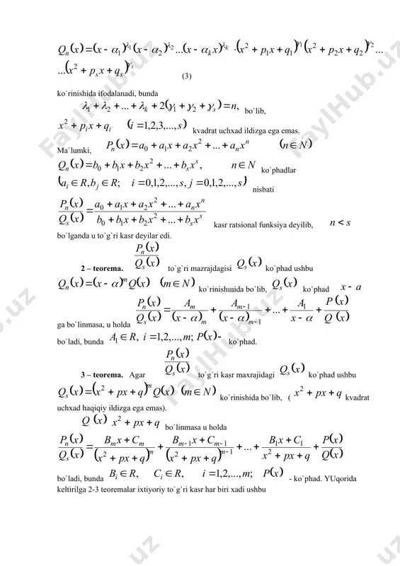 os ) (cos cos ) cos 1 ( ) (cos cos sin sin cos sin cos sin + - = - - = = × - - = × - = = × × = × = ò ò ò ò ò ò ò ò ò ò = + - = + - = = - = = = ) 2 cos 2 sin ( 4 1 ) 2 cos 2 cos 2 1 ( 4 1 ) 2 2 cos 1 ( ) (sin sin 2 2 2 2 2 4 xdx x x dx x x dx x dx x xdx i ; ) 4 sin 8 1 2 sin 2 3 ( 4 1 ) 4 sin 8 1 2 1 2 sin ( 4 1 ) ) 4 cos 1 ( 2 1 2 sin ( 4 1 c x x x c x x x …