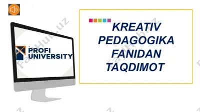 kreativpedagogikafanidantaqdimot — PPTX