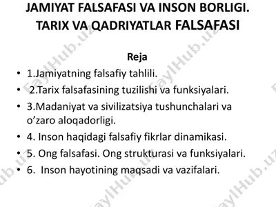 jamiyat falsafasi va inson borligi — PDF