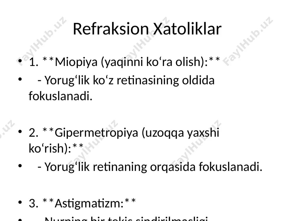 refraksiyani zamonaviy korreksiyalash va davolash usullari - Page 3