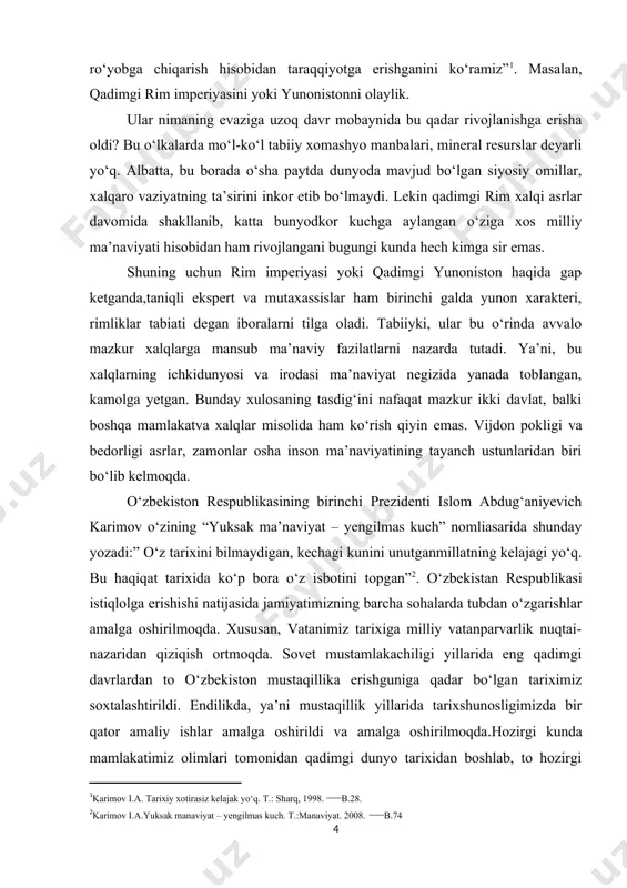 fatida baho berishga harakat qildim va bunga qisman erishdim. zamonaviy yangi adabiyotlarda ushbu davr bo‘yicha kerakli ma’lumotlar to‘liq shakllantirilmaganligi bois ishni o‘rganish jarayonida ayniqsa qiyinchiliklarga duch keldim. asosiy foydalanilgan adabiyotlar rus tilida yozilgan, ularni hozirgi kunda o‘zbek tiliga hali tarjima qilinmagan. [2: karimov i.a.yuksak manaviyat – yengilmas kuch. t.:manaviyat. 2008. —b.74] ilk o‘rta va o‘rta asrlar tarixi bilan ko‘plab g‘arb davlatlari tarixchi olimlari shug‘ullanib, o‘zlarining fikr va mulohazalarini bizga qoldirishgan. xususan, rossiyalik tarixchi olimlar: i.v. sinova, i.v. semyonov ,s.u. bauer, s.p.karpov va a.d.udeltsova lar ushbu davr bo‘yicha ish olib borishgan. asarlarida ushbu davrga oid ma’lumotlarni yozib qoldirishgan. yuqorida nomi sanab o‘tilgan olimlarning asarlarida asosan davlatlarning iqtisodiy hayoti, siyosiy tuzumi va madaniy hayotiga oid ma’lumotlar keltirib o‘tilgan. lekin davr nuqtai nazaridan kelib chiqqan holda yetarli darajada xulosalar keltirilib o‘tilmagan. mavzuning dolzarbligi. bevosita o‘rta asrlar tarixini yoritib berish, va tarixiy voqeeliklar bilan boyitib berish hozirgi kunda har bir tarixchi olimlarning asosiy vazifalaridan …