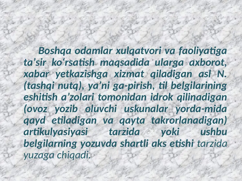 nutq va tafakkurning psixologik tavsifi - Page 5
