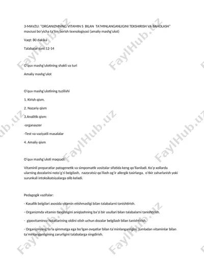vitaminli preparatlar — DOCX