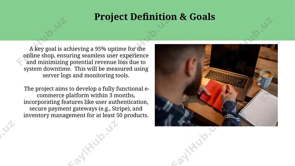 preparing a project work on the topic "online shop" - Page 5