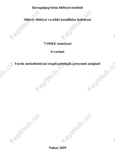 qoraqalpog‘iston tibbiyot instituti — DOCX