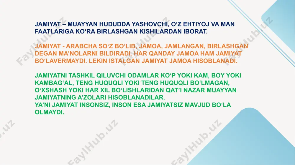 jamiyat va uning ma'nosi - Page 4