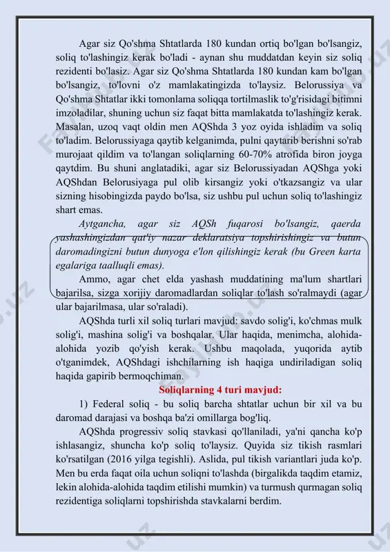 erokosmika va harbiy texnika sohalarida yetakchi oʻrinlarni band etib turibdi[35]. aqsh dollari xalqaro savdoda eng keng qoʻllaniladigan yetakchi valyuta boʻlib, u mamlakat iqtisodiyoti, barqaror hukumati, armiyasi hamda neft-dollar tizimiga mos standart valyuta sifatida qoʻllanilishi sabab dunyo boʻylab keng tarqalgan, shuningdek, yevrodollar aqshning ulkan tashqi bozori bilan bogʻliq boʻlgan dunyodagi eng yirik zaxira valyutasi sanaladi[36][37]. baʼzi mamlakatlarda dollar rasmiy valyuta sifatida qabul qilingan[38]. boshqa mamlakatlarda esa asosiy toʻlov valyutasi sifatida foydalanib kelinadi[38][39]. aqshning eng yirik savdo hamkorlari xitoy, yevropa ittifoqi, kanada, meksika, hindiston, yaponiya, janubiy koreya, buyuk britaniya va tayvandir[40]. qoʻshma shtatlar dunyodagi eng yirik import qiluvchi davlat boʻlishi bilan birgalikda eksport borasida ikkinchi oʻrinda turuvchi davlat hamdir[41]. aqsh bir qancha davlatlar, jumladan, usmca (united states-mexico-canada agreement) mamlakatlari, avstraliya, janubiy koreya, shveysariya, isroil kabi davlatlar bilan shartnoma asosida savdo munosabatlarini oʻrnatgan[42]. mamlakat, shuningdek, muzokaralar olib borilayotgan bir qator boshqa davlatlar bilan ham erkin savdo aloqalariga ega. aqsh iqtisodiyoti moʻl-koʻl tabiiy resurslar, …