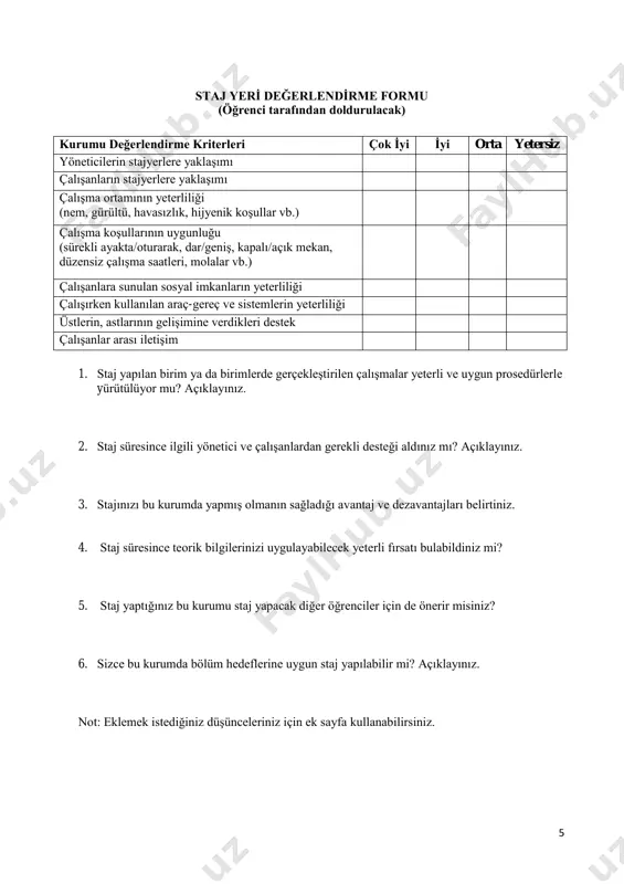 yaz stajı defteri - Page 5