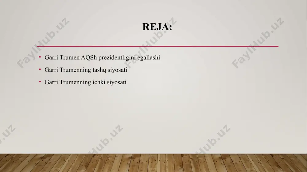 zlarini yaratish edi. 1947 yilda trumen doktrinasi e'lon qilindi, unda ilgari britaniya ta'sir zonasida bo'lgan turkiya va gretsiyaga harbiy va iqtisodiy yordam ko'rsatish, yordam ko'rsatish "sovet tahdidi" bahonasida amalga oshirildi. ammo trumen bu bilan to'xtab qolmadi: g'arbiy evropadagi iqtisodiy tartibsizlik garri trumen shubhasiz qo'rqqan bunday jamiyatlarda sotsialistik g'oyalarning rivojlanishi uchun juda qulay edi. natijada marshall rejasi qabul qilinadi.1947 yil evropa mamlakatlariga yordam ko'rsatish, buning bir qancha sabablari bor edi. birinchidan, yevropa iqtisodiy jihatdan aqsh tovarlarini sotib olish uchun yetarlicha zaif edi, shuning uchun vashington ortiqcha ishlab chiqarish inqirozi xavfi ostida edi. ikkinchidan, eng muhimi, bu reja davlatlarning aqshga iqtisodiy qaramligini o'rnatishni ko'zda tutdi, bu esa evropa mamlakatlariga aqshning iqtisodiy manfaatlariga mos keladigan savdo cheklovlarini qo'yishi mumkin edi, bundan tashqari, ushbu qo'llab-quvvatlash dasturida ishtirok etuvchi mamlakatlar. marshall rejasi trumen davrida monro kontseptsiyasi endi ambitsiyalarni qondirmas edi. hukmron sinflar, qo'shma shtatlar ikkinchi jahon urushi (1939 - 1945) natijalariga ko'ra, iqtisodiy super kuch …