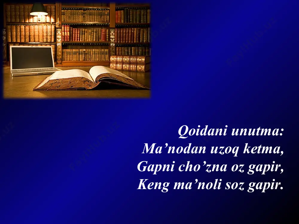 ashtirish; - kurslar bo‘yicha o‘quvchilarning yoshiga mos keladigan o‘quv qurollariga bo‘lgan talablarini ishlab chiqish va ulardan foydalanish metodikasini yaratish; - o‘quvchilarni o‘lkashunoslik va sinfdan tashqari ishlarini mazmuni turlari va metodikasi bilan tanishtirish; - geografiyaga oid ilmiy - ommabop adabiyotlarni yaratish * geografiya o‘qitish metodikasi vazifalarini 3 ta guruhga ajratish mumkin: 1. geografiya metodikasi o‘quvchiga geografiyadan qanday bilimlar berishi zarurligi va har bir kursda beriladigan bilim, ko‘nikma malakalarini shakllantirish yo‘llarini aniqlashi; 2. ta’lim jarayonini uyushtirish va tashkil etish shakllarini aniqlashni va har bir shaklga mos keladigan metod, o‘quv jihozlari, sinfdan tashqari ishlar va boshqlarni belgilashi; 3. o‘quvchilarning o‘quv materiallarini o‘zlashtirish, jarayonida ularning tarbiyalanishi, ta’lim jarayonida fikrlash qobiliyatlarini rivojlantirishi kabilardan iborat bo‘ladi. * geografiya o‘qitishning ta’limiy maqsadlari: - o‘quvchilarga tabiiy, iqtisodiy, kartografik va boshqa geografiya fanlarining asoslarini o‘rgatish. zero, tabiatni qo‘riqlash va undan oqilona foydalanishning tabiiy-ilmiy va texnik-iqtisodiy tomonlarining ochilishi, bu jamiyat hayoti va ishlab chiqarishni rivojlantirish uchun imkon yaratsin; - o‘quvchilarni …