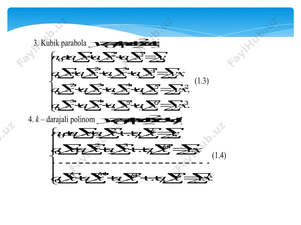 chiziqliva chiziqsiz regression bog’lanishlar - Page 4