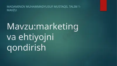ehtiyojlarni yuksalib boorish qonuni — PPTX