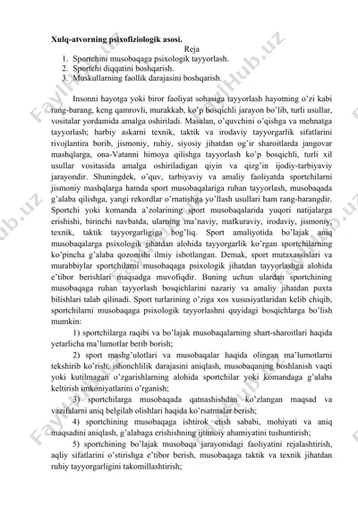 xulq-atvorning psixofiziologik asosi — DOCX