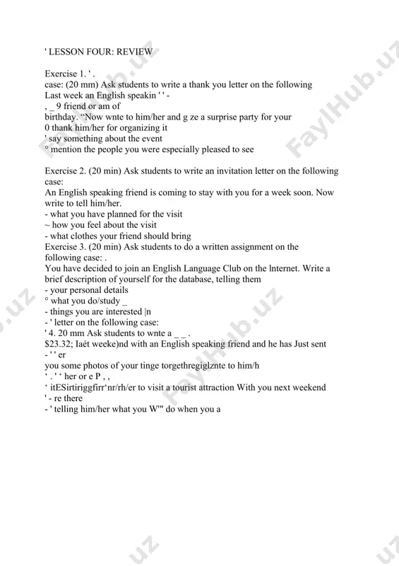 teaching model of the lesson - Page 4