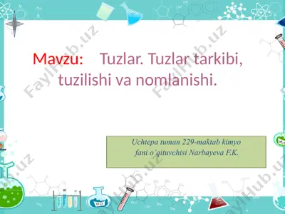 tuzlar — PPT