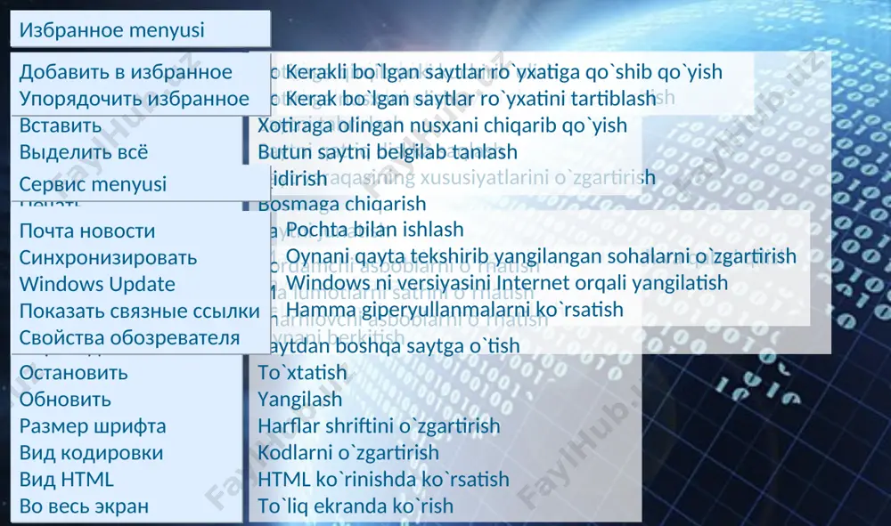 internetda ishlashni ta’minlovchi programmalar (brauzerlar) - Page 5