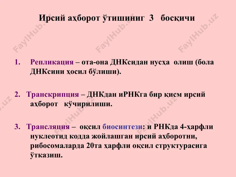 replikatsiyaning molekulyar asoslari - Page 3