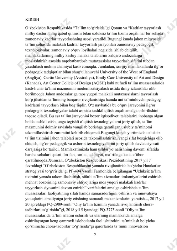 ko‘zda tutilmoqda.ta’lim muassasalaridagi o‘quv jarayonini davlat ta’lim standartiga mos ravishda, innovatsion ta’lim texnologiyalari va axborot texnologiyalari asosida tashkil qilish o‘qituvchilardan yuqori malakani talab qiladi. 1.hadis ilmi va uning rivojlanishi. mustaqillikning ilk kunlaridanoq milliy qadryatlarimiz bilan birga, yurtimizdan chiqqan allomalarning ulugʻ nomlari qayta tiklashga davlatimiz tomonidan katta eʼtibor berilmoqda. yurtimiz allomalari jahon tamadduniga beqiyos hissa qoʻshganini butun dunyo tan olmoqda.movarounnahr faqihlarning aksariyati buxoro va samarqand shaharlarida toʻplangan edi. lekin, ularning safi turli viloyatlardan kelgan yangi kuchlar hisobiga toʻlib borgan. bu esa oʻz navbatida movarounnahr kichik shaharlarida ham diniy-maʼrifiy hayotning yuqori darajada boʻlganidan darak beradi. bu kabi shaharlar orasida margʻilon, nasaf, koson, ustrushana, isfijob, axsikat, oʻzgand, rishton, oʻsh kabilarni sanab oʻtish mumkin.movarounnahrning mashhur shaharlaridan biri nasaf shahri islomning turli ilmlarini oʻzida mujassam etgan zabardast olimlarni voyaga yetkazdi. nasaf shahri oʻzining faqihlari bilan koʻproq shuhrat topgan. najmiddin abu hafs nasafiy, burhon nasafiy, qozi abu ali nasafiy, abul barakot nasafiy kabi yetuk faqihlar movarounnahrda …
