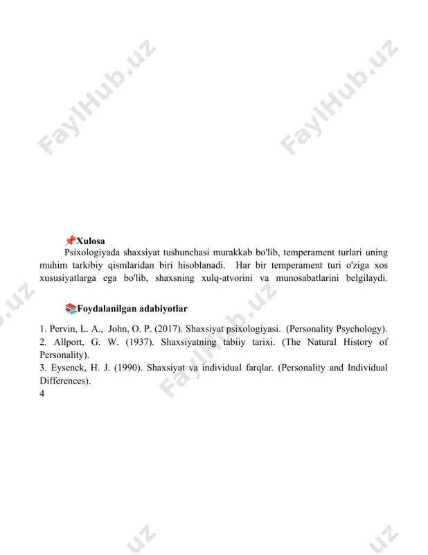 psixologiyada shaxs tushunchasi. temperament turlari. - Page 5