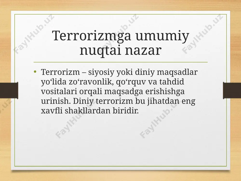 diniy fundamentalizm, radikalizm va terrorizm - Page 5