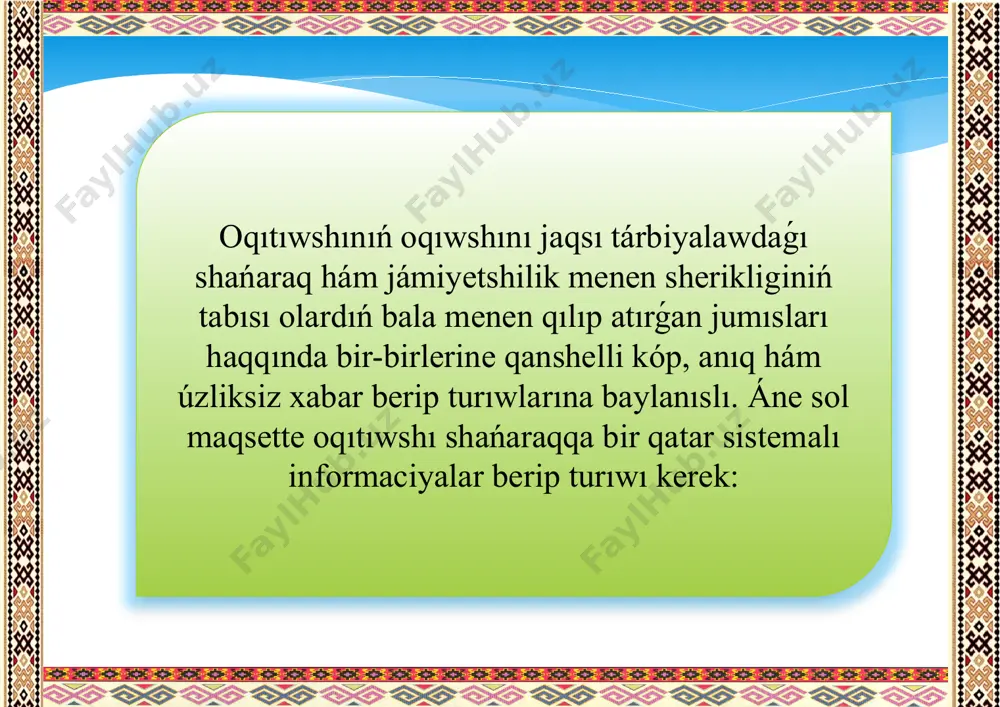 ata-analar menen islesiwdiń dástúriy formaları - Page 4