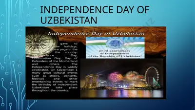 independence day of uzbekistan — PPTX