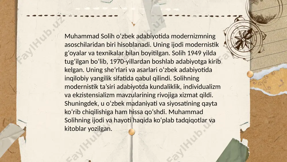 muhammad solihning oʻzbek adabiyoti tarixida tutkan oʻrni - Page 5