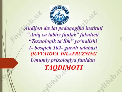 xayol haqida tushuncha — PPT