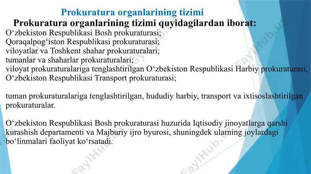 o’zbekiston respublikasi prokuratura organlari - Page 4