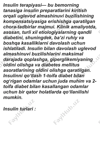 insulin terapiyasi — DOC