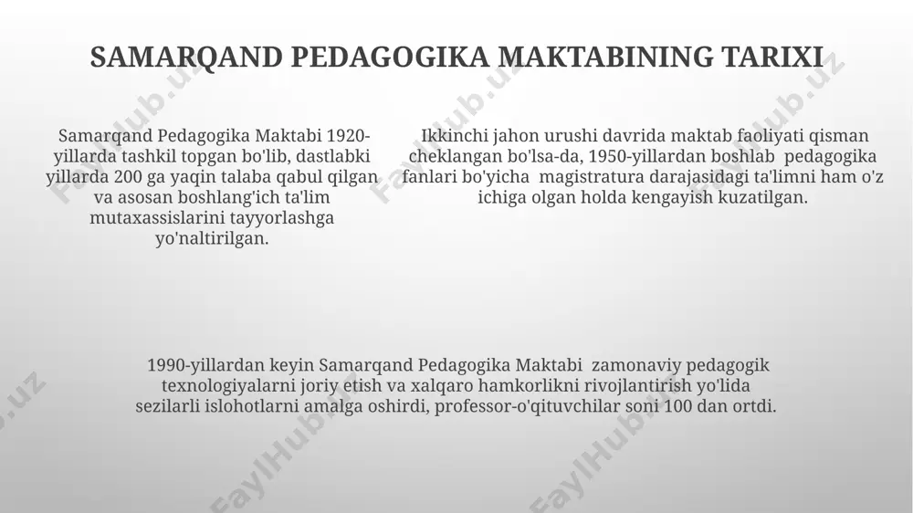 samarqand pedagogika maktabi: kecha, bugun va ertaga - Page 5