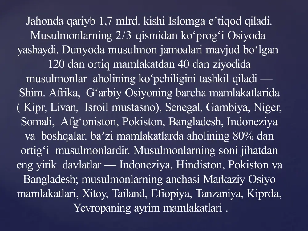 olamdan oʻtadi. yetim bolani tarbiya qilishni amakisi abu tolib oʻz zimmasiga oladi. muhammad sallalohu alayhi vasallam 25 yoshida (595 yil.) 40 yoshlarga borib qolgan xadichaga uylanadi. muhammad sallalohu alayhi vasallamdan xadicha 3 oʻgʻil (qosim, tohir, tayyib) va 4 qiz (ruqiya, zaynab, ummu kulsum, fotima) koʻrgan. ugʻillari goʻdakligidayoq vafot etgan. qizlaridan fotimagina muhammad sallalohu alayhi vasallam naslini davom ettirgan ollohning mojizalari dog’istondagi inson tanasidagi ilohiy yozuvlar. muhammad (sav) 40 yoshga toʻlganida oʻzini boshqacha seza boshlaydi. yolgʻizlikni qoʻmsab, makka yonidagi hiro togʻida joylashgan gʻorga borib ibodat bilan mashgʻul boʻlar, oʻyga tolardi. taxm. 610 y.da muhammad (sav) makkada oʻzining xudodan vahiy olayotganligini eʼlon qiladi. buni birinchilardan boʻlib xadicha, muhammad (sav) ning amakivachchasi ali ibn abu tolib hamda asrandi oʻgʻli zayd ibn horisa eʼtirof etib imon keltirishgan. koʻp oʻtmay, makkaning eng nufuzli savdogarlaridan abu bakr, zubayr, talha, saʼd ibn abu vaqqos, abdurahmon ibn avf va usmon ibn affon m.ni chin paygʻambar deb tan olishgan. …