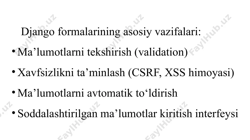 django framework da formalar - Page 4