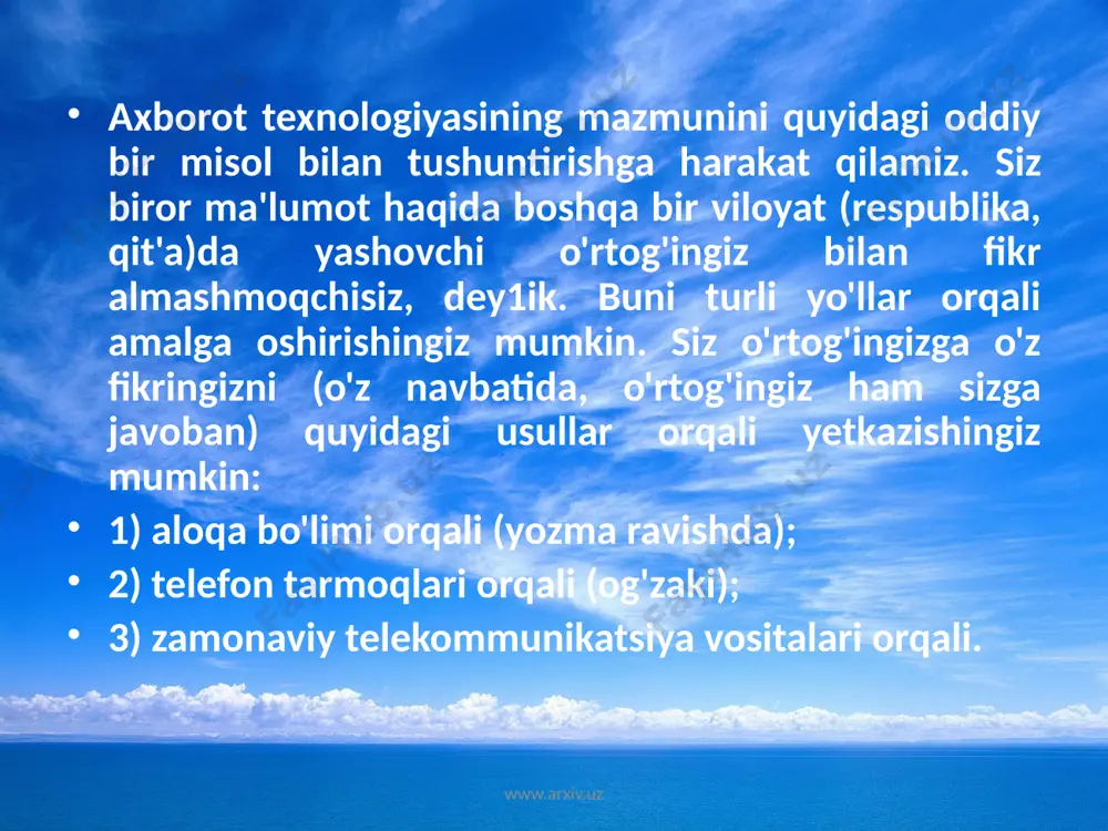 axborot texnologiyalari haqida tushuncha - Page 5