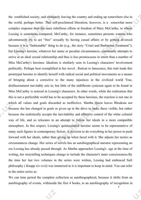from his or her work: "one impact of setting apart the textual content from social realities is the whole push aside of gender withinside the formalist look at of narrative voice .... yet cutting-edge studies has amply proven that gender is one of the most powerful determinants of social, linguistic, and literary conduct in patriarchal societies" (lanser 1981). further, lanser costs robert weimann as declaring that factor of view provides "'a ability hyperlink among the real and the fictive modes of narrative communique and representation', integrating social and aesthetic form." (lanser 1981) lessing's ideological and inventive attitudes form this collection in critical ways. the truth that gender is an critical attention is proven in the amount of feminist crucial hobby in lessing. that lessing has a message which she is attempting to bring without delay to her readers is proven in her statement, in a small personal voice, that "we're …