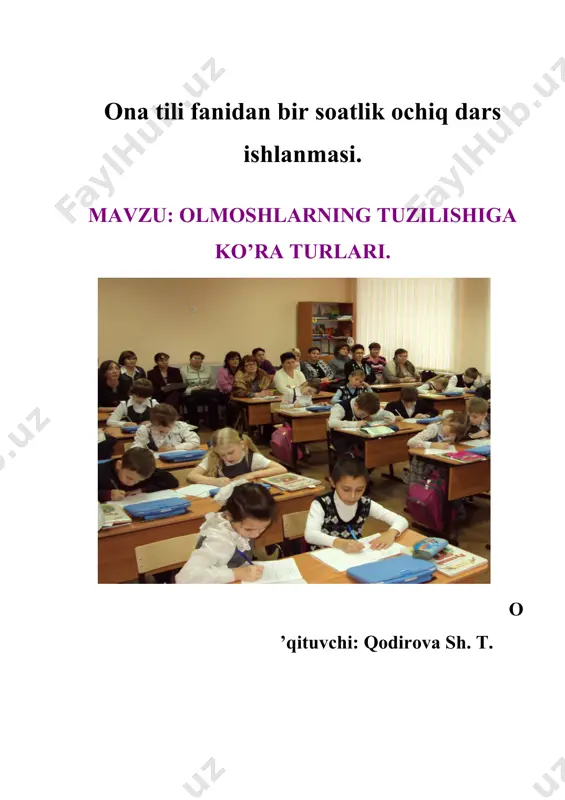 olmoshlarning tuzilishiga ko`ra turlari - Page 5
