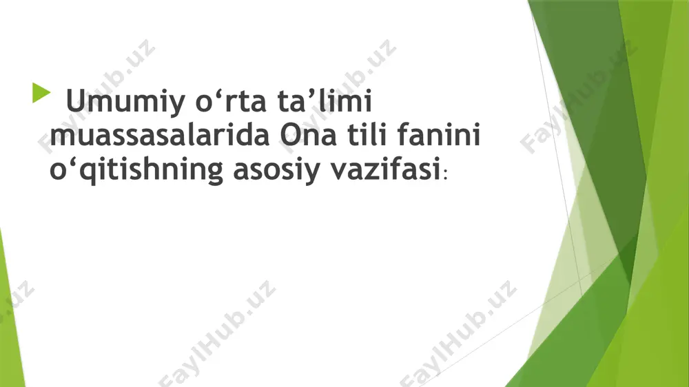 ona tili fanini o‘qitishning maqsad va vazifalari - Page 3
