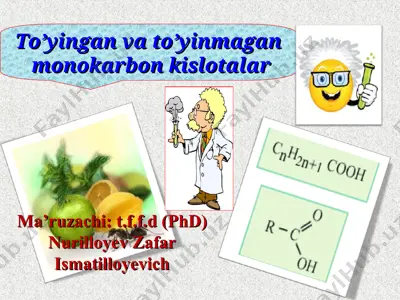 karbon kislotalar — PPT