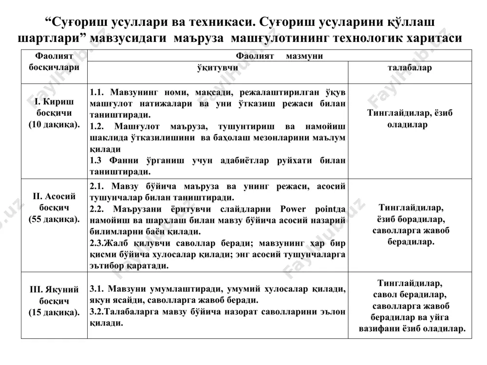 maxsus mashina, qurilma va agregatlar yordamida tuproqqa va o'simlikka sun'iy yomg'ir shaklida etkazib beriladi. maxsus yomg'irlatgich mashina va mexanizmlar-ochiq yoki yopiq sug'orish tarmoqlaridan suv olib, bosimli quvurlar orqali yomg'irlatgich moslamalarga etkazib beradi. yomg'irlatib sug'orish usulining afzalliklari: sug'orish jarayonini to'liq mexanizatsiyalashtiriladi. sug'oriladigan maydonning mikro iqlim sharoitini normallashtiradi. suv bilan qo'shib, mineral o'g'itlar berish mumkinligi. dalada sug'orish egati, o'q ariq va boshqa muvaqqat ariqlarni olish shart emasligi (efk ning yuqoriligi ta'minlanadi). engil qumoq, murakkab relefli, katta nishabli maydonni sug'orish mumkinligi. suvni ochiq yoki yopiq kanaldan olish imkoniyati mavjudligi. sug'orish me'yorini boshqarilishi (30-50 dan 300-800 m3/ga). suv resurslarining 30-40 % ga iqtisod qilishga erishiladi. tizimni ishlatish qimmatligi. mashina va mexanizmlar uchun metallning zarurligi. mexanik energiya zarurligi. bosim xosil qilish. shamol yuqori bo'ladigan xududlarda sug'oriladigan maydon bo'yicha yomg'ir tomchilarining bir xil taqsimlamaganligi. og'ir tuproqli maydonlarda hisobiy qatlamni chuqur namlatish qiyinligi. kuvurlarni va yomg'irlatish mashinalarning sug'oriladigan maydon bo'yicha bir joydan ikkinchi joyga ko'chirish zarurligi va …