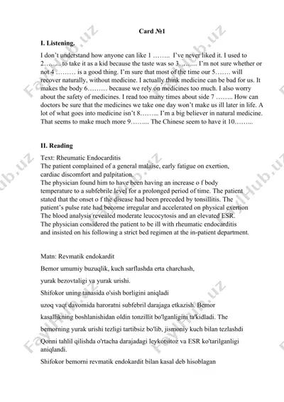 rheumatic endocarditis — DOCX