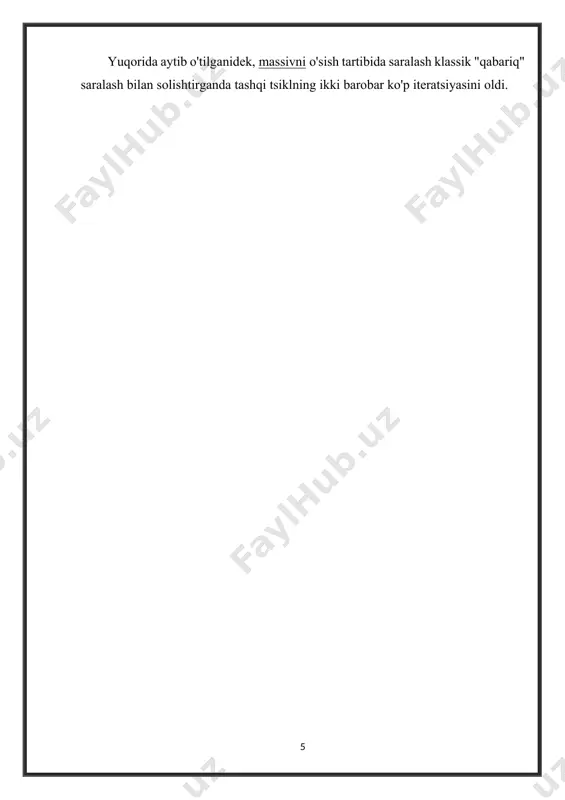 qabariq saralash algoritmi - Page 5