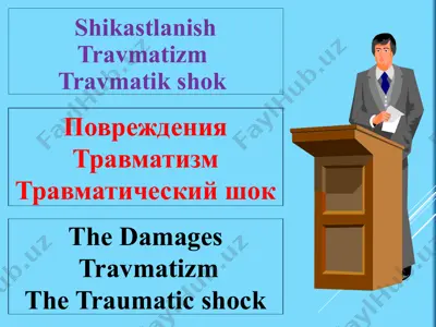 travmatizm va travmatik shok — PPTX